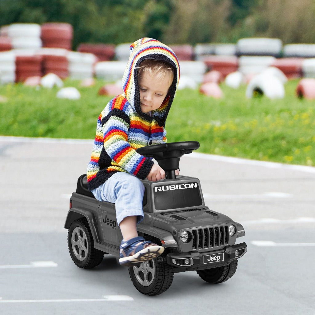 Licensed Jeep Ride on Push Car with Steering Wheel and Engine Sound for Ages 18-36 Months