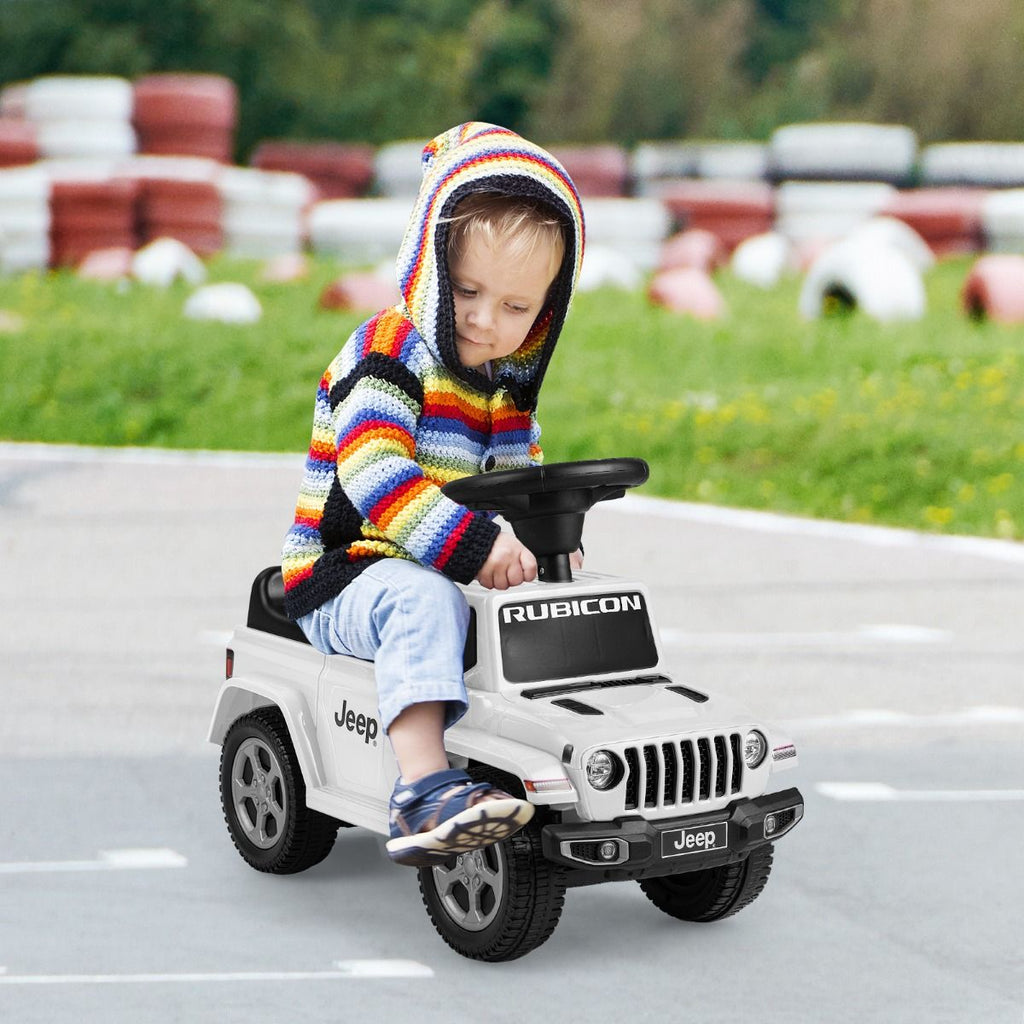 Licensed Jeep Ride on Push Car with Steering Wheel and Engine Sound for Ages 18-36 Months