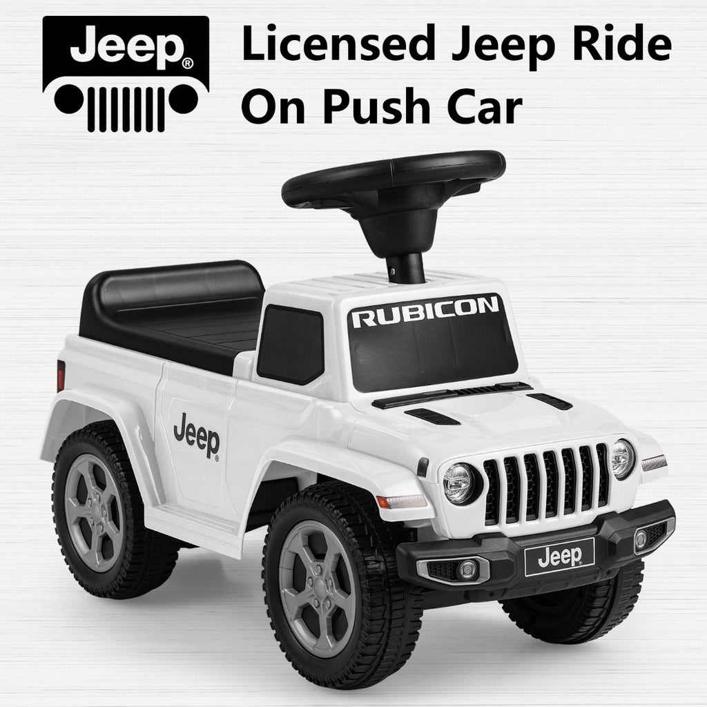 Licensed Jeep Ride on Push Car with Steering Wheel and Engine Sound for Ages 18-36 Months