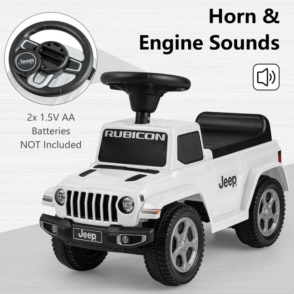 Licensed Jeep Ride on Push Car with Steering Wheel and Engine Sound for Ages 18-36 Months